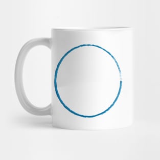 Painted Blue Roundabout Mug